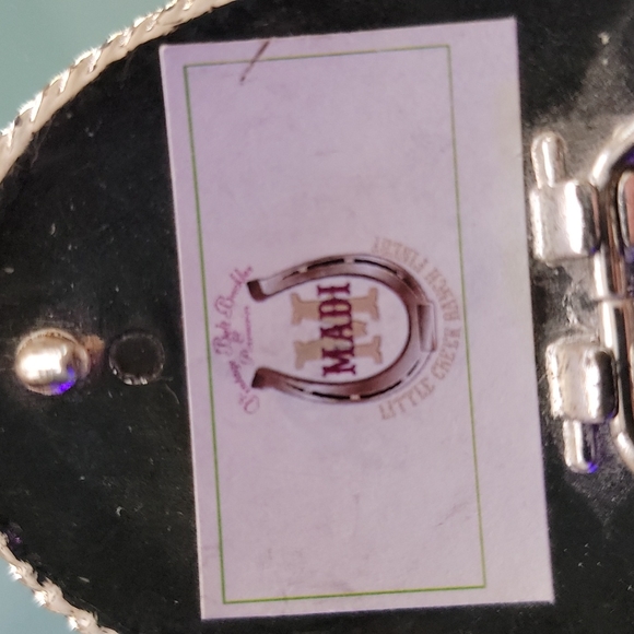 Little creek ranch. Silvertone initial buckle "K". - Picture 5 of 9